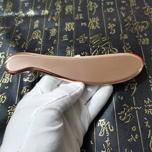 紫铜刮痧板中医专用疏通经络黄铜刮痧板铜木梳按摩头皮铜砭正品厂