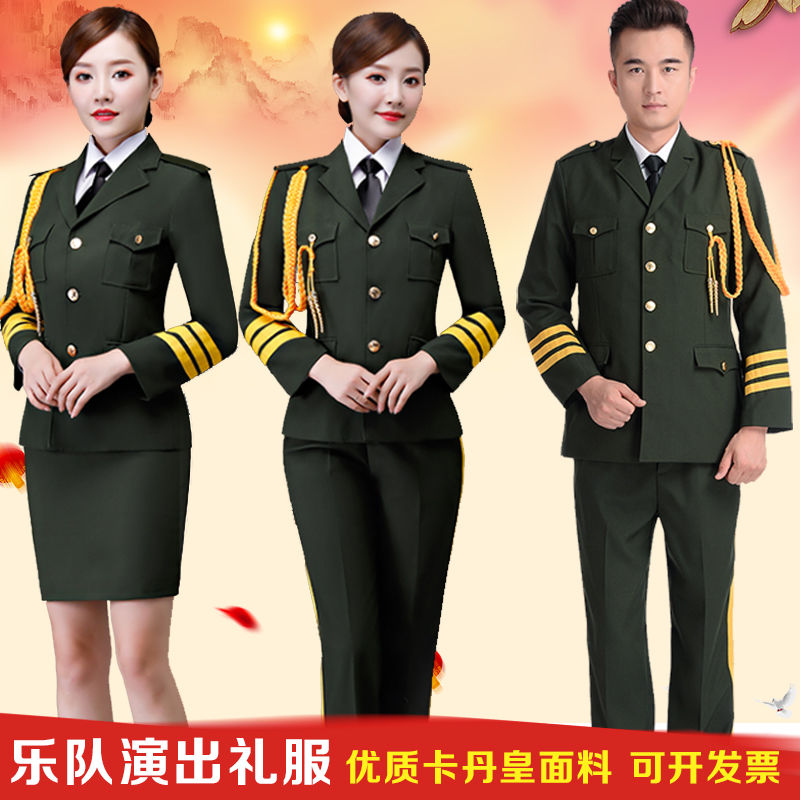 乐队演出服男女鼓乐军鼓服装套装礼服学生仪仗队升旗手合唱团服装