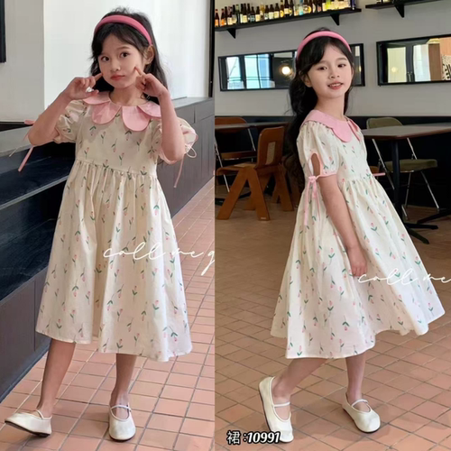叫我格格女童甜美棉布裙连衣裙