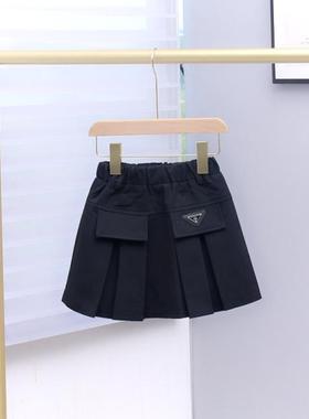 叫我格格童装女童半身裙秋装新款学院风公主短裙百褶裙11663
