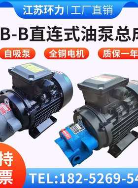 齿轮泵CB-B6/B10/B4/B2.5 液压油泵电机组370W/550W/750W循环油泵