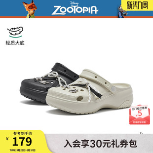 迪士尼系列 凉拖鞋 热风厚底洞洞鞋 新款 H69W26288 女2026年夏季