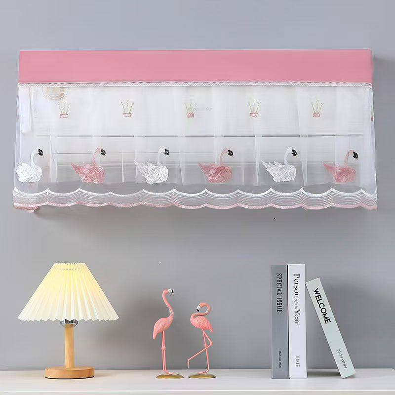 空调罩挂机格力美的通用蕾丝田园可水洗防尘防直吹开机不取月子款