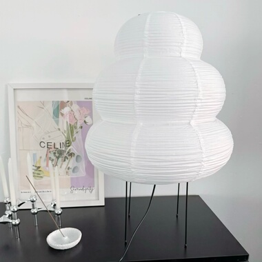 日式设计师款宣纸台灯野口勇侘寂风装饰落地灯客厅卧室床头氛围灯