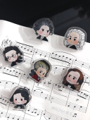 音乐家夹子书夹照片夹精致音乐生专属礼品七夕贝多芬谱夹钢琴周边