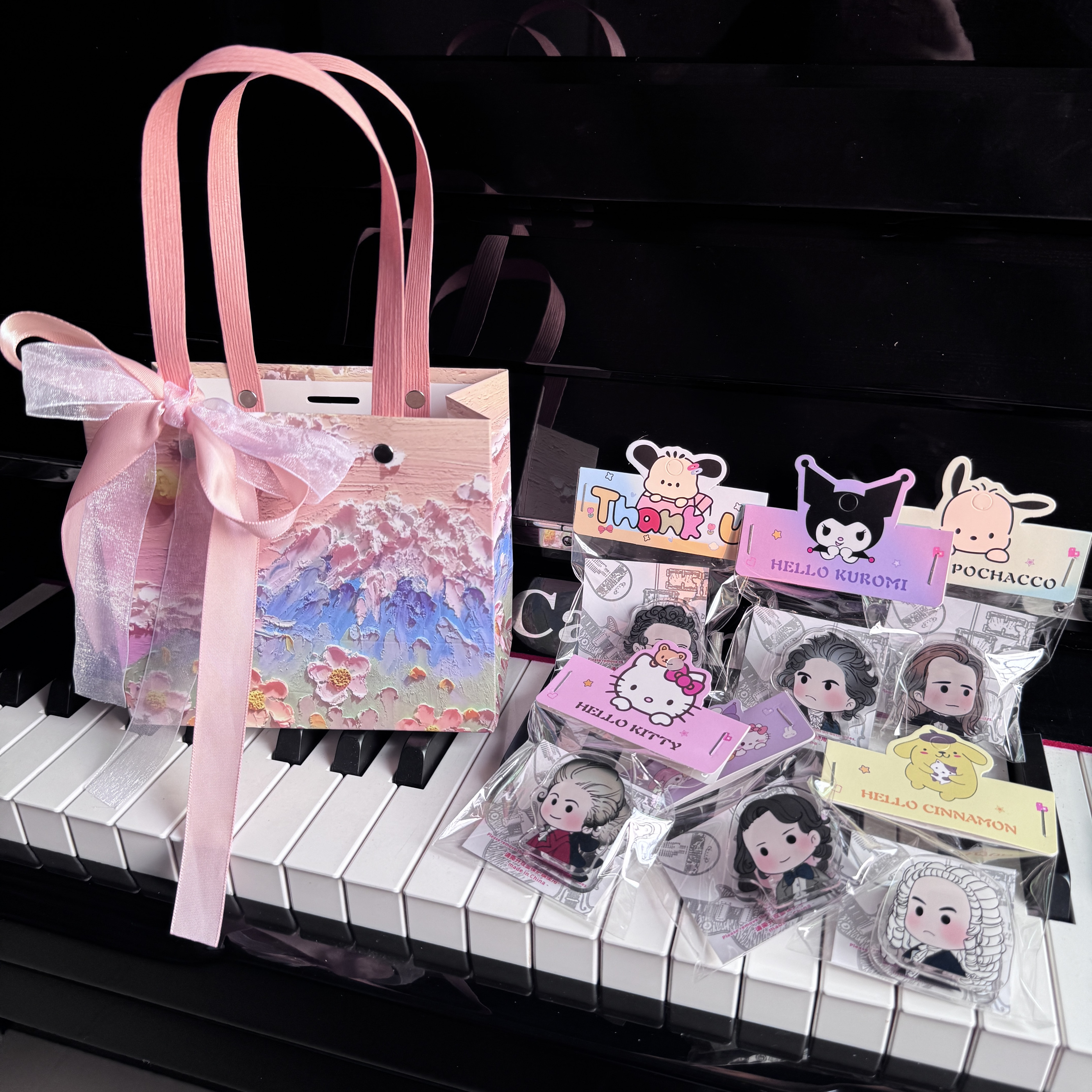 音乐家夹子书夹照片夹精致音乐生专属礼品七夕贝多芬谱夹钢琴周边