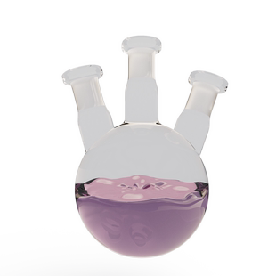 三口烧瓶 三颈瓶科研素材C4D 3D格式源文件热门高清素材技能模版