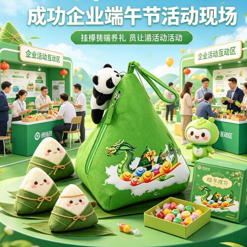 端午节礼品袋毛毡包定制logo企业活动伴手礼送员工客户实用礼物包