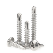 410不锈钢盘头钻尾螺丝钉304圆头十字燕尾自攻钉M3.5M4.2M4.8M5.5