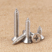304不锈钢平头自攻螺丝木螺丝KA 十字沉头自贡螺丝钉M1M2M3M4M5M6