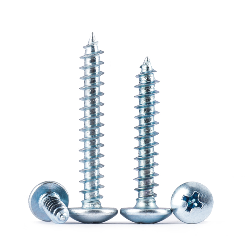 添瑞蓝白锌螺钉大扁头自攻M3-M6