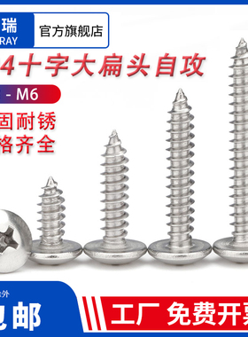 304不锈钢大扁头自攻螺丝钉TA 伞头蘑菇头自攻丝螺钉M3M3.5M4M5M6