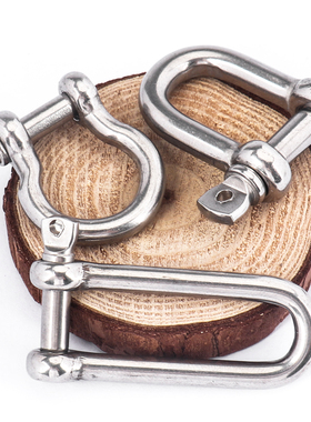 304不锈钢D型卸扣吊环弓形环U型钢扣马蹄形钢丝绳锁链条M4M5M6M38