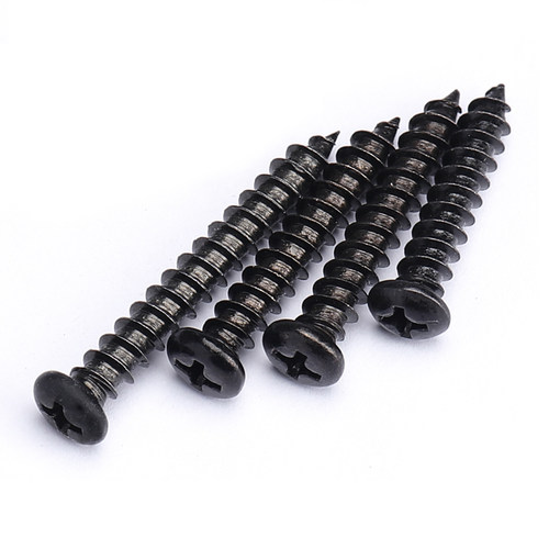 促碳钢圆头自攻螺丝黑色十字