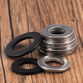 促4.8级镀镍镀黑平垫片镀锌垫圈黑色不锈钢加大介子M2M3M4M5M6M27