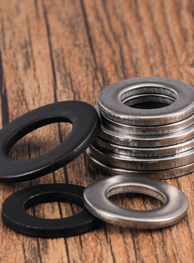 促4.8级镀镍镀黑平垫片镀锌垫圈黑色不锈钢加大介子M2M3M4M5M6M27