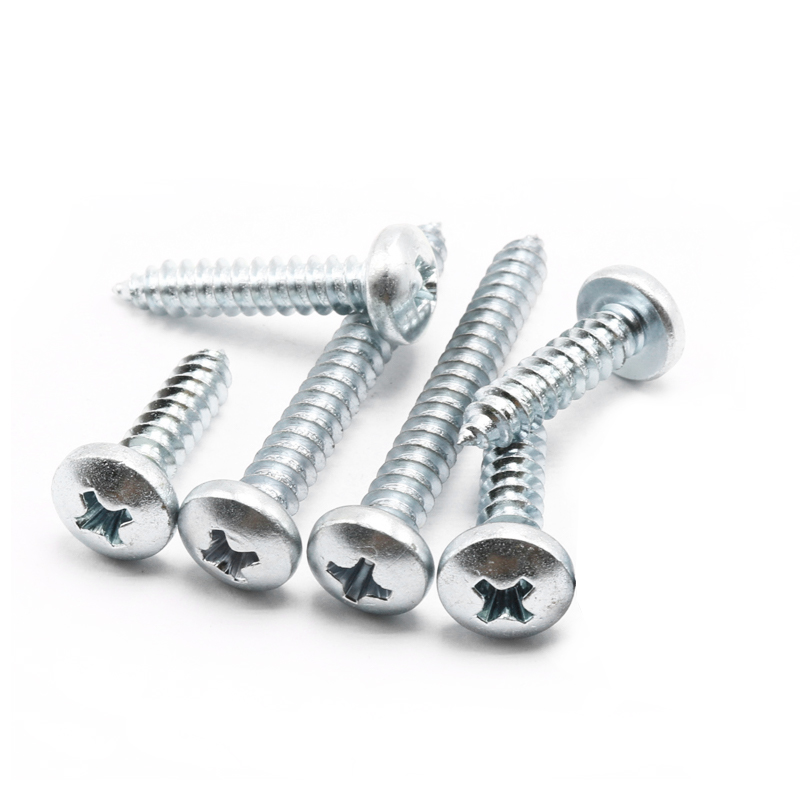 添瑞白锌螺丝圆头自攻M1-M6加硬