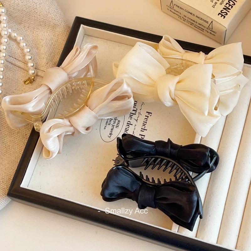 韩国优雅气质欧根纱蝴蝶结丸子头抓夹百搭甜美马尾夹后脑勺发夹女,饰品/流行首饰/时尚饰品新,发饰,淘宝优惠券,粉丝福利购,淘宝优惠卷