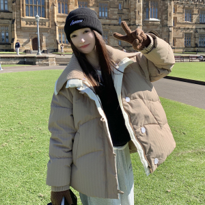 短款加厚棉衣棉服女2023年新款冬季爆款休闲洋气设计感小众面包服