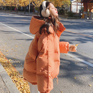 加厚连帽韩系棉衣棉服女2023新款冬季设计感小众oversize面包服