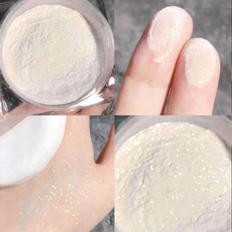 冒仙儿气~小方块散粉珠光控油定妆持久蜜粉细闪柔焦雾面感学生党