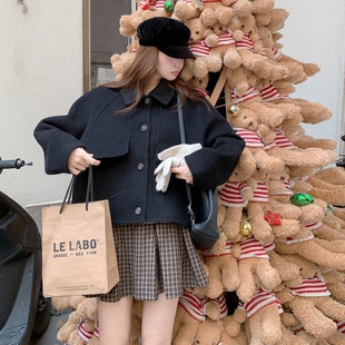 外套D211 撞色双面尼短款 P235K328 现货首发