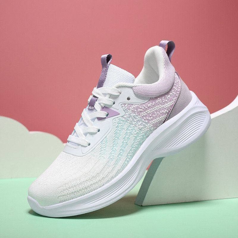 女鞋跑步鞋2024秋季学生轻便透气飞织韩版休闲鞋女士旅游鞋运动女,女鞋,高帮鞋,淘宝优惠券,粉丝福利购,淘宝优惠卷