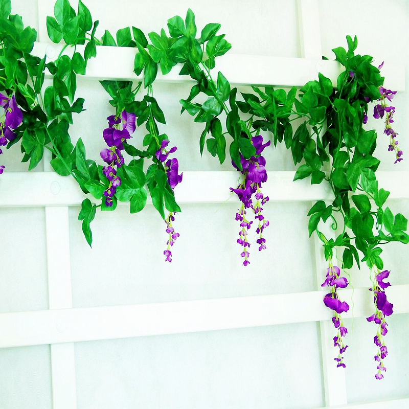 花条空调管道缠绕遮挡仿真绿植