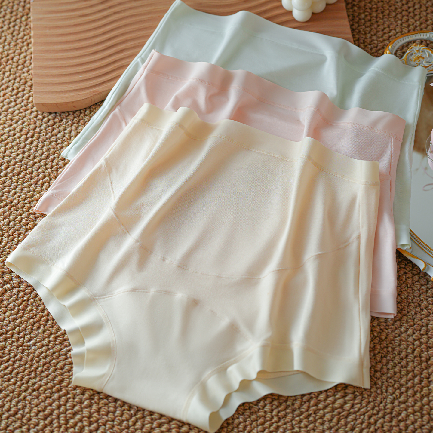 无痕高腰孕妇内裤纯棉裆大码托腹中晚期孕晚期怀孕期专用平角内裤