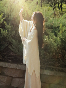 ｜眠石｜仙气温柔秋冬毛衣高智感披肩软外套古早慵懒气质针织套装