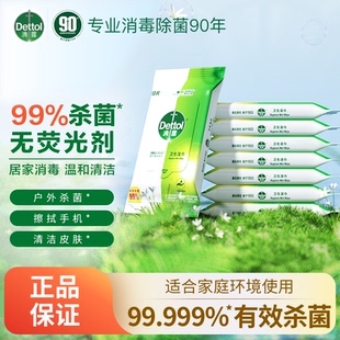 无荧光剂 滴露湿巾消毒清洁居家消毒非酒精杀菌家用儿童学生擦鞋