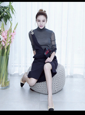 【哥家】1001-300591新2024灰打底网纱上