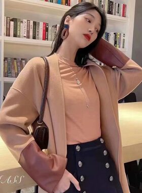 5400462阿家驼色大衣双面羊绒女大衣双面羊绒大衣