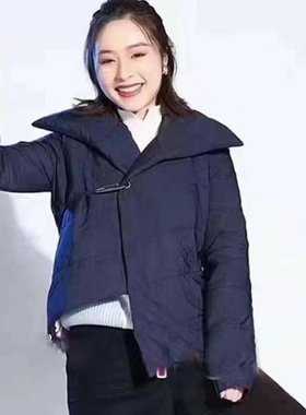 1400208哥家深蓝色新雪丽棉服