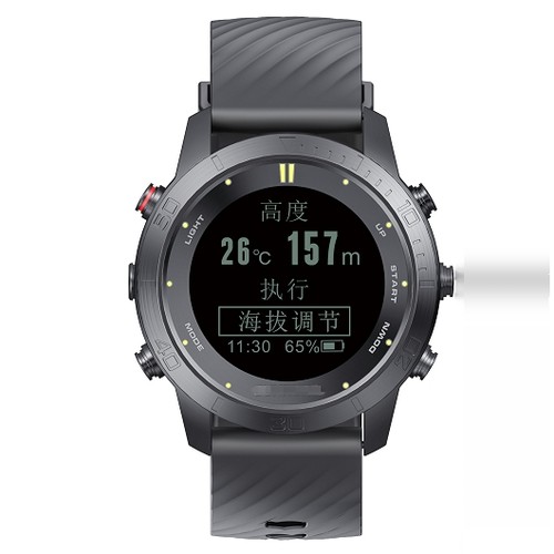 中文潜水电脑表 户外迷彩运动表 潜水表 深度指南针 计时潜水表