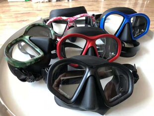 渔猎面镜 自由潜面罩 waterscuba近视潜水镜面镜 GOPRO支架面镜