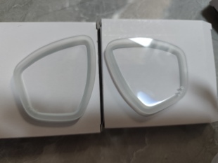 waterscuba潜水面镜老花镜片钢化玻璃远视度数镜片深潜潜水镜玻璃