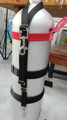 waterscuba侧挂瓶箍，气瓶纵向固定带，侧挂瓶箍束长短喉固定带