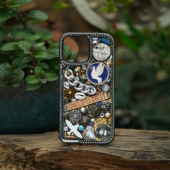 蒸汽朋克重工手机壳适配苹果13 P50 华为Mate50 白鸽