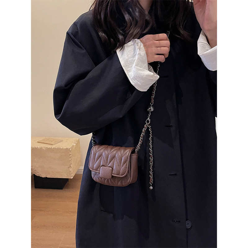 超火小巧精致迷你链条小包包女士2024新款感小众独特斜挎小包