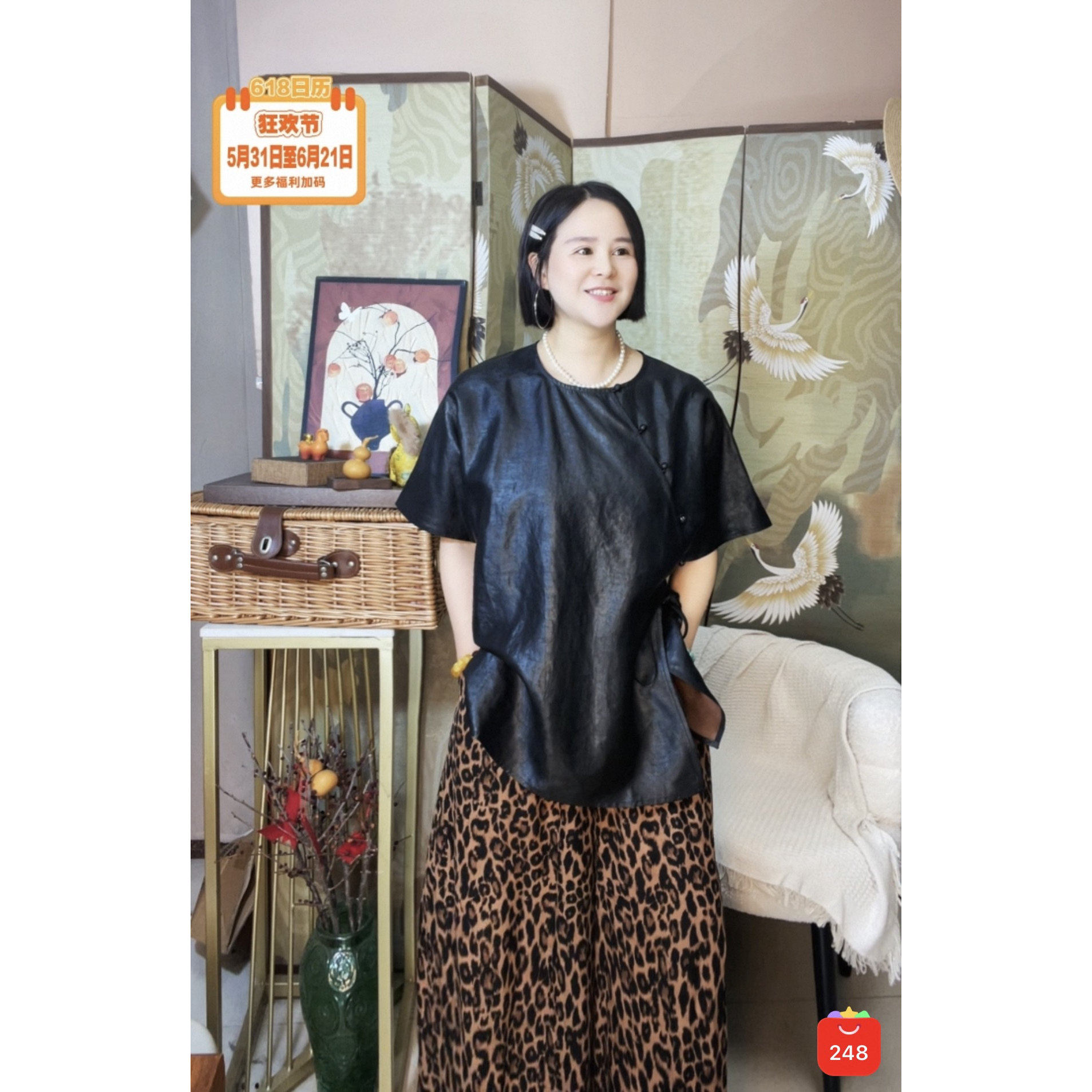【大美红遍天】“爆油黑龟钢板料-香云纱古法上衣“专做顺德老料