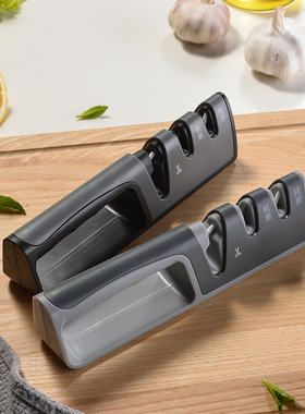 Three-in-one multi-functional pull-type quick knife sharpene