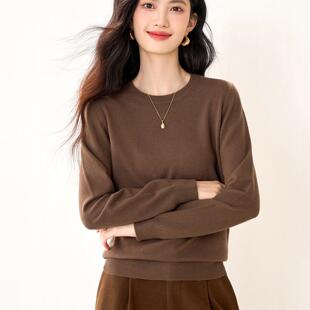 秋冬短款针织衫女长袖套头2026年韩版百搭小个子短款打底衫毛衣女