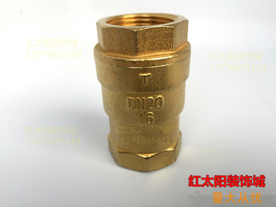 埃美柯412黄铜升降式止回阀4分6分1寸DN15 20 25 32 40 50各尺寸
