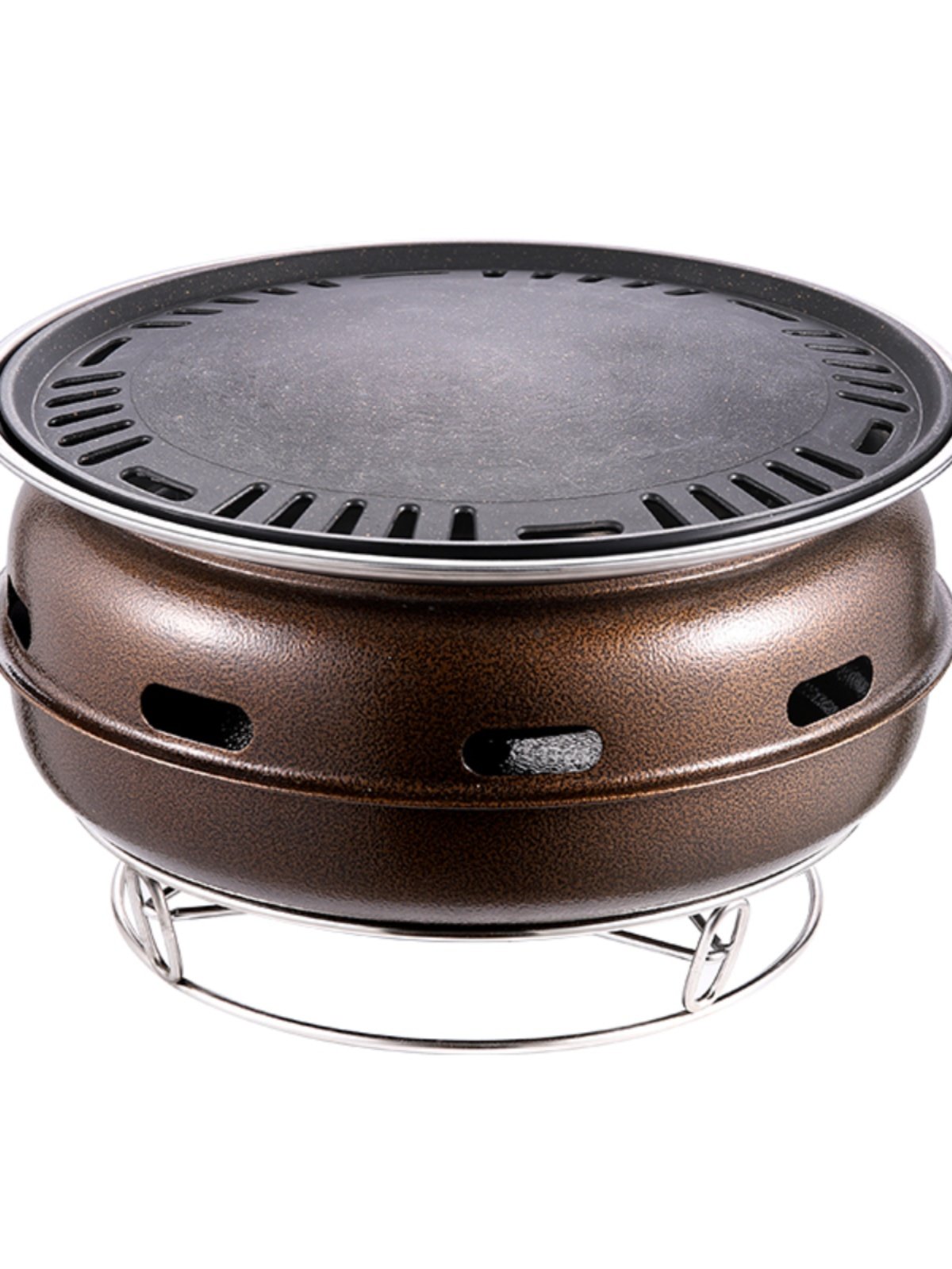 多功能炭炉韩式烧烤炉木炭烤肉架家用无烟户外不粘围炉煮茶煎肉锅