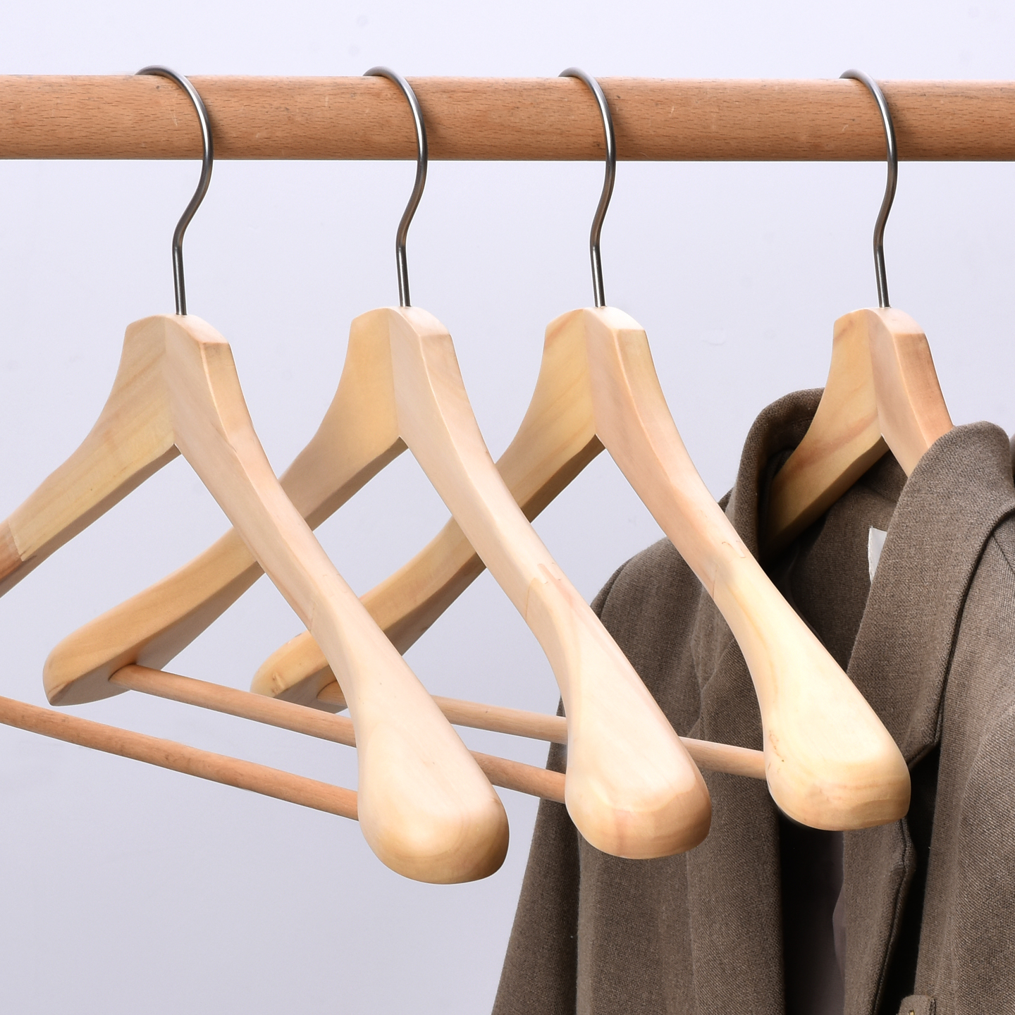 宽肩无痕衣架大衣羽绒服专用