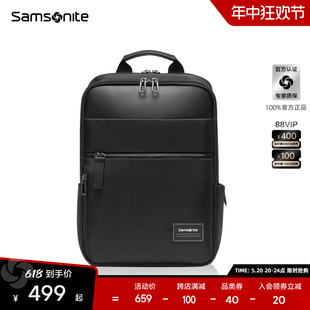 大容量休闲书包14寸商务电脑背包TT0 Samsonite 新秀丽双肩包男