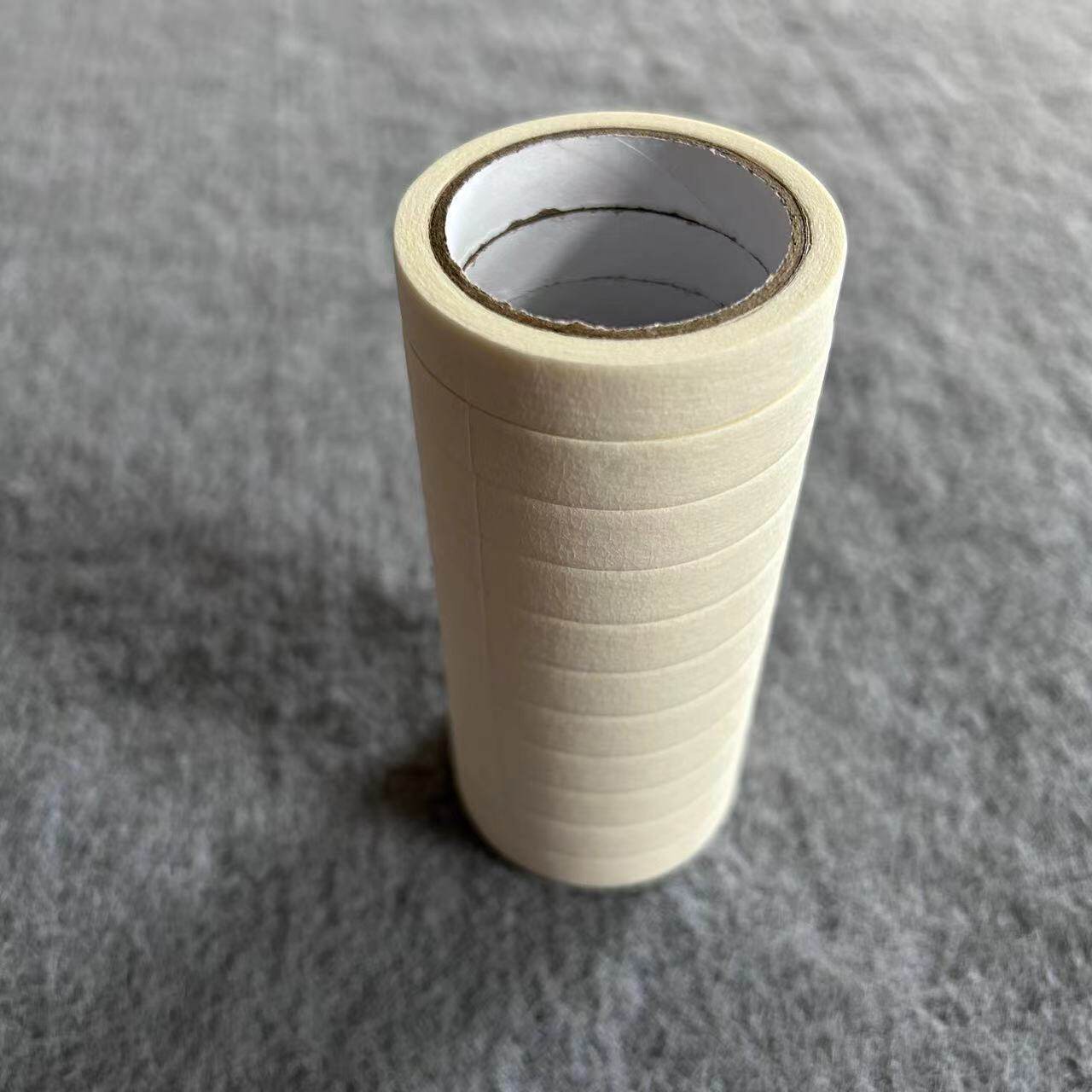 白色中高粘美纹纸胶带皱纹纸遮蔽装饰喷漆美缝分色单面美纹胶带