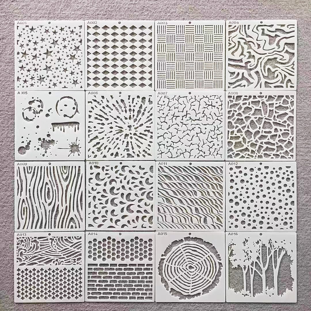 跨境模板镂空美术设计