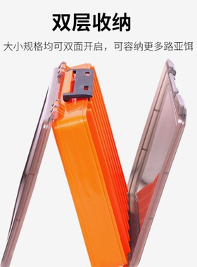 渔具面多能路亚饵20cm/27cm/34cm渔具盒钓鱼配件